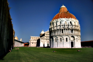 [picture: Leaning Baptistry of Pisa]