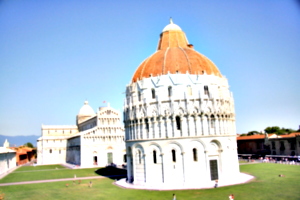 [picture: Leaning Baptistry of Pisa]