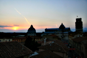 [picture: View from the Hotel Balcony 1: Pisa Sunset]