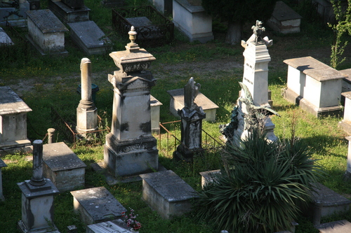 [Picture: Jewish Cemetary 16: Stone monuments]