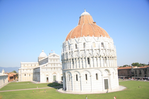 [Picture: Leaning Baptistry of Pisa]