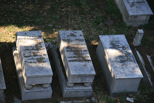 [Picture: Jewish Cemetary 24: Tombs with Feet]