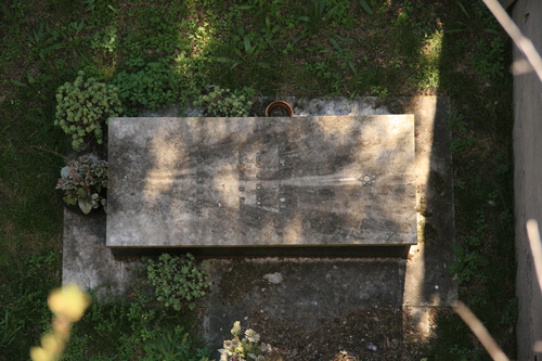 [Picture: Jewish Cemetary 29: Looking down]