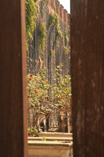 [Picture: Jewish Cemetary 35: Through the gate]