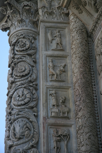 [Picture: Carved Baptistry Entrance side-panels 1]