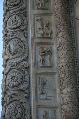 [Picture: Carved Baptistry Entrance side-panels 2]