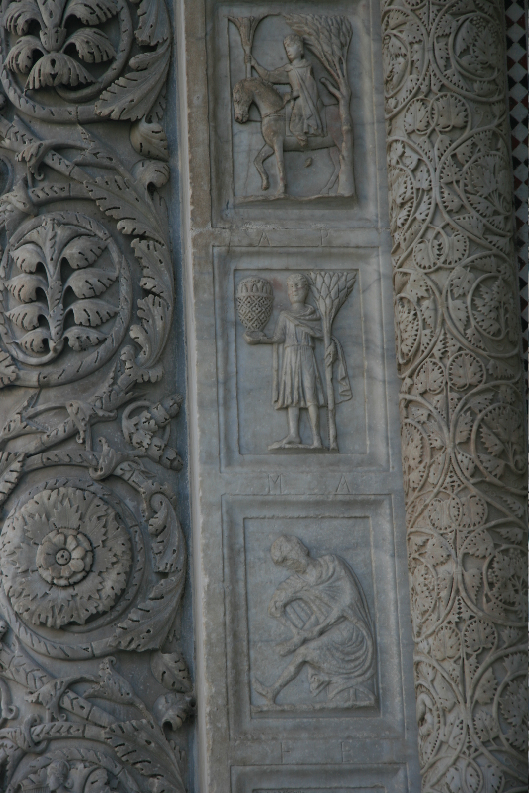 [Picture: Carved Baptistry Entrance side-panels 4]