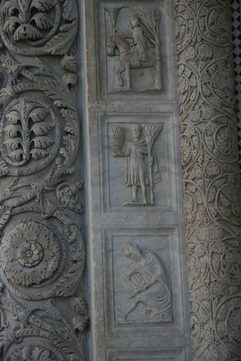 [Picture: Carved Baptistry Entrance side-panels 4]