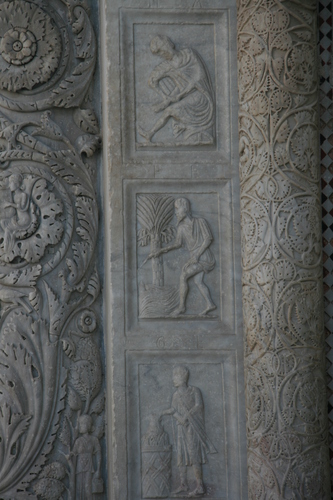 [Picture: Carved Baptistry Entrance side-panels 5]