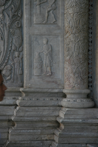 [Picture: Carved Baptistry Entrance side-panels 6]