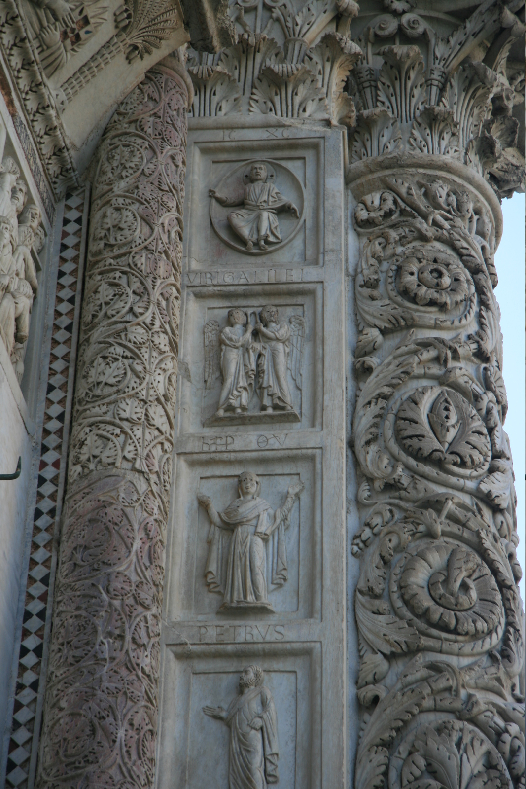 [Picture: Carved Baptistry Entrance side-panels]