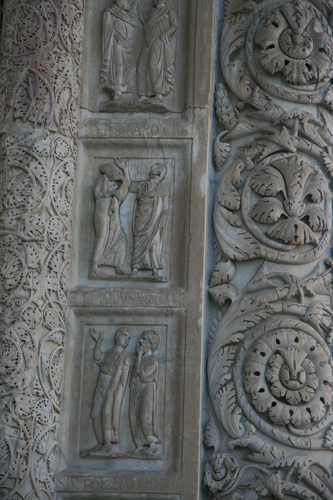 [Picture: Carved Baptistry Entrance side-panels]