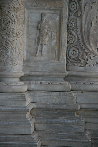 [Picture: Carved Baptistry Entrance side-panels]