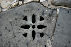 [Picture: Stone drain]
