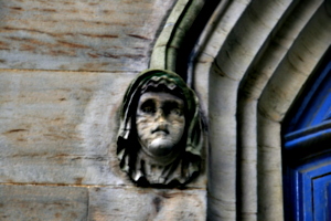 [picture: Carved stone head 2]