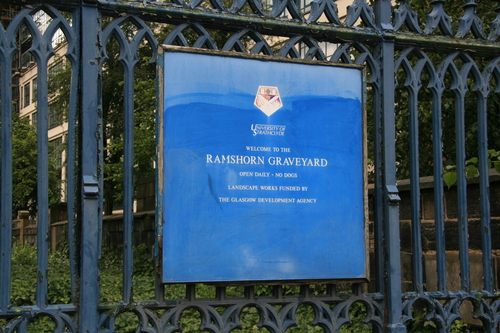 [Picture: Ramshorn Graveyard Sign]