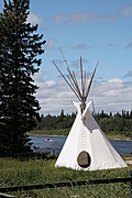 [Picture: Teepee beside the River 2]