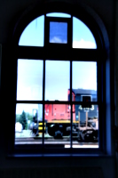 [picture: Engine seen through the waiting room window 1]