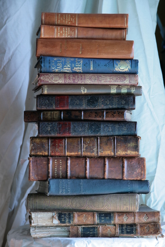 [Picture: Pile of old books N]