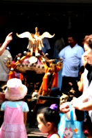 [picture: The mikoshi enters]