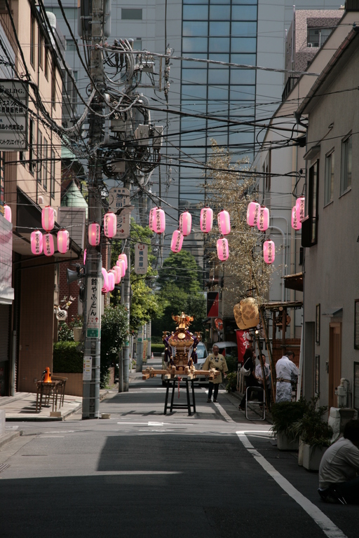 [Picture: Lanterns and Mikoshi 1]