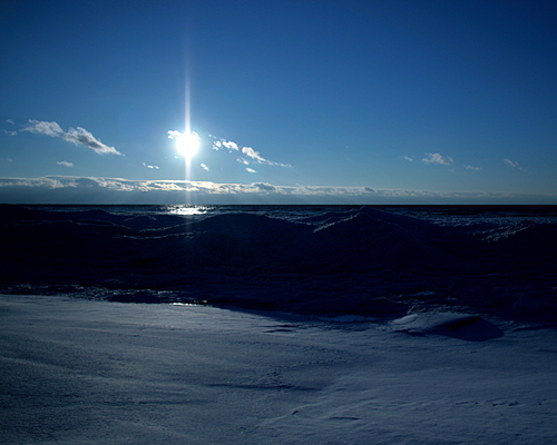 [Picture: Winter sunset]