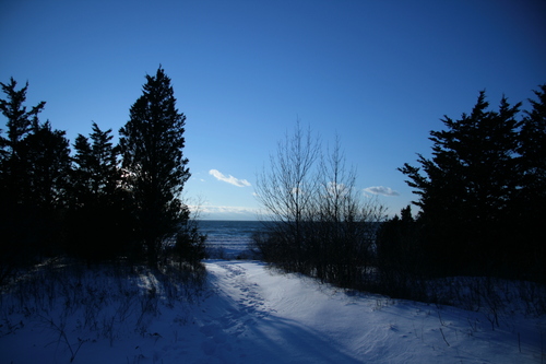 [Picture: Sunset path]