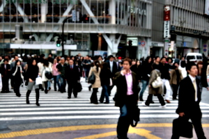 [Picture: Big square 10: crossing the street 1]