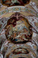 [picture: Inside the Church of the Holy Ghost 4: painted ceiling]
