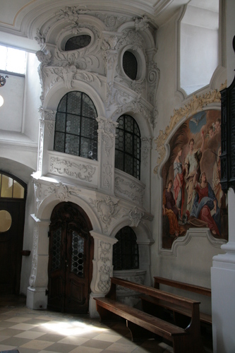 [Picture: Inside the Church of the Holy Ghost 5: staircase]