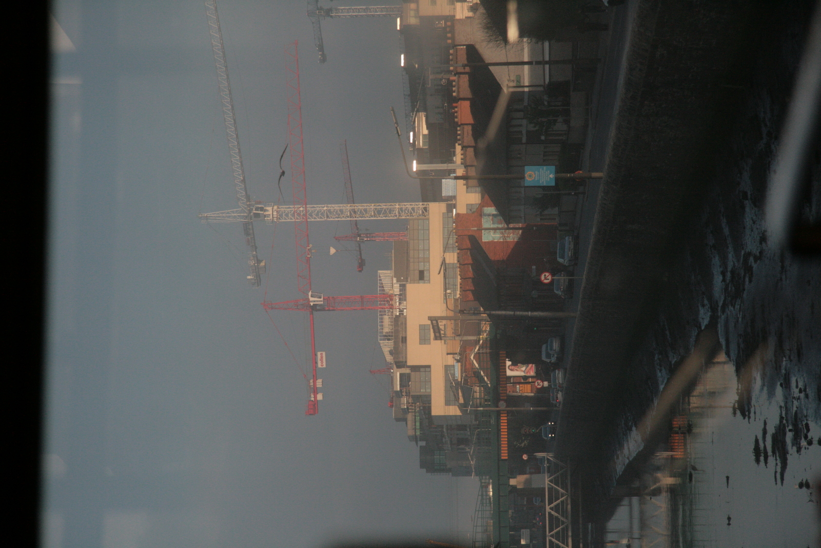 [Picture: Canal and Cranes]