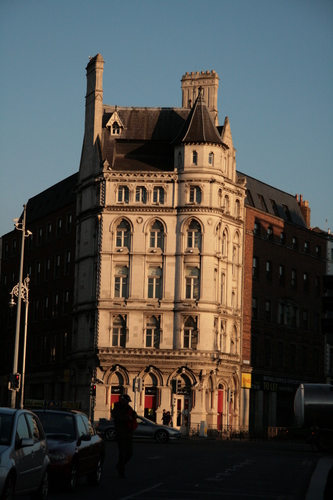 [Picture: Old Building in Evening]