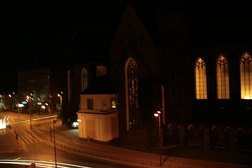 [Picture: Church at night]