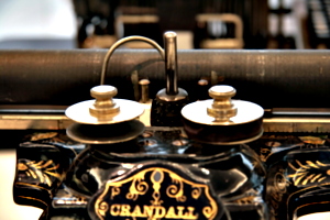 [picture: Crandall New Model (1886) 5: the type element]