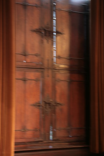 [Picture: wooden window shutters]