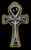 [Picture: Ankh for Ankh by Xale, with black background and yellow halo]