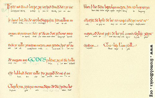 [Picture: Anglo-Saxon-style calligraphy]