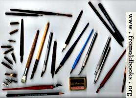 [picture: Some tools for calligraphy]